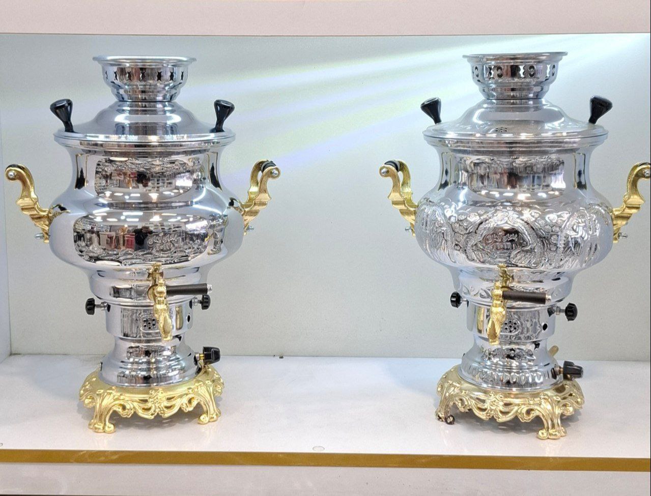 سماور گازی 8 لیتری کوره دار برادران آیهان